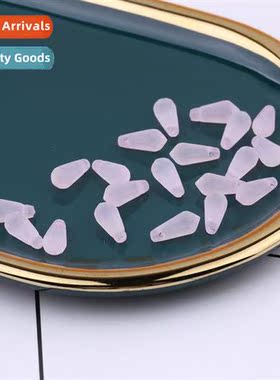 6*13mm frosted water drop beads loose beads pin materials di