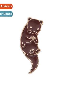 New ins carto cute nd animal brooch student clothing backpac