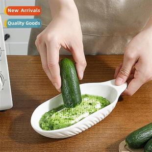 Food Manual Grinding Bowl Pou Ceramic Cooking Grinder