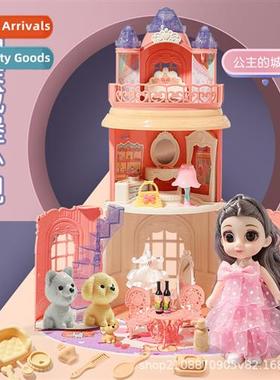 Childrens play house toys doll house villa princess castle s