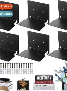 Wall-mounted bookshelf multifunctial shelves hidden floating