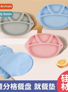 Work baby complementary food dinner plate baby sucti cup car