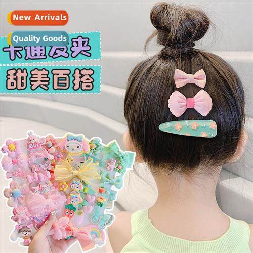 Hair clips female children cute baby broken  clip 2022 new K