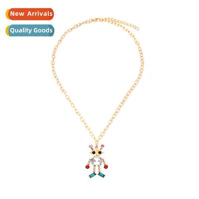 Exaggerated persaly carto alien pendant necklace qualy fashi