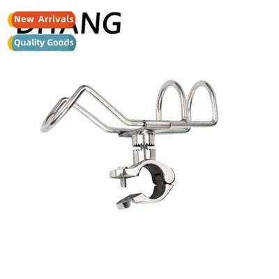 316 Stainless Steel Clamping Pipe Rod Holder 360 Degree  Rot
