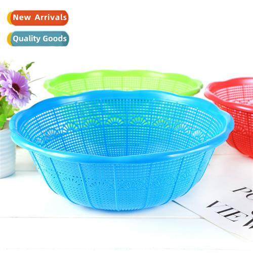 New round plastic washing basket household kchen washing ric