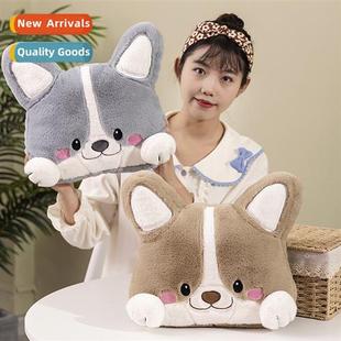 plush warm pillow cute toys rest student nap dog Carto