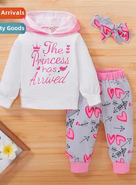 Girls spring  fall  2021 new n lg-sleeved letters printed ho