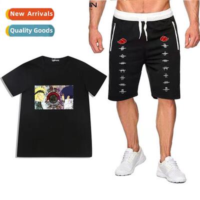 Japans anime Naruto Xiaoyao organizati printed short-sleeved
