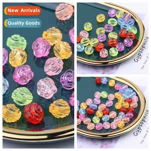 diy hmade beading materials weaving beads loose beads transp