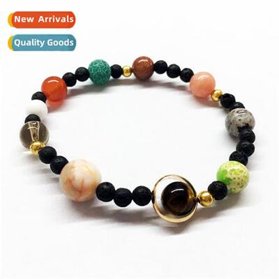 New Cosmic Milky Way Nine or Eight Planets Ste Stch Bracelet