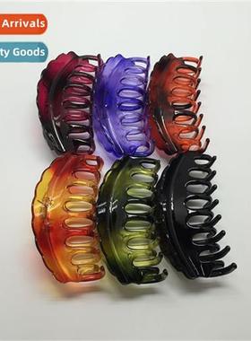 Solid Color Large Hair Clip Grab Pytail Large Clip Simple He