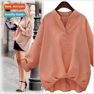 Ms. cott womens summer shirts yards new big spring loose