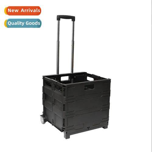 2 wheels wh lid multifunctial portable trolley plastic foldi
