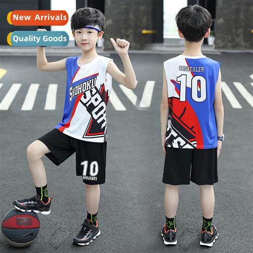 2023 summer new childrens quick-dry undershirt shorts set in