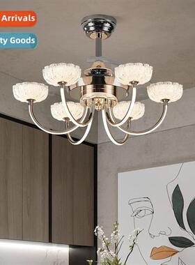 Light Luxury Living Room Ceiling Fan Light Scinavian Minimal