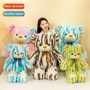 toy tie sleeping doll large plush bear teddy bow Colorful
