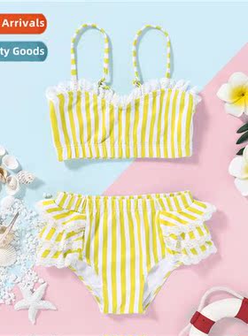 Girls spring  fall  2020 new n middle  small children stripe