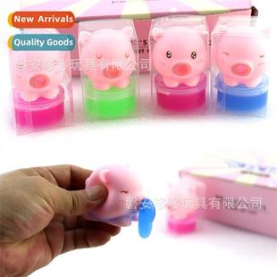 pinch toys pig liquid egg slime glue snot vom Spo