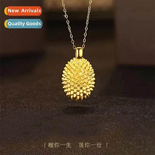State beauty ure s gold durian necklace female temperament h