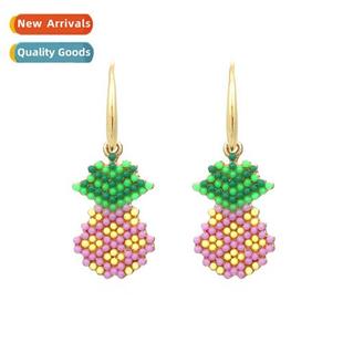 rice carto beads earrings alloy New retro creative