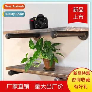 Plumbing Shelf Industrial Own Bracket Pipe Black