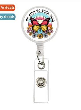 Mindfulness Retractable Badge Scroll Mental Health Holder Ps