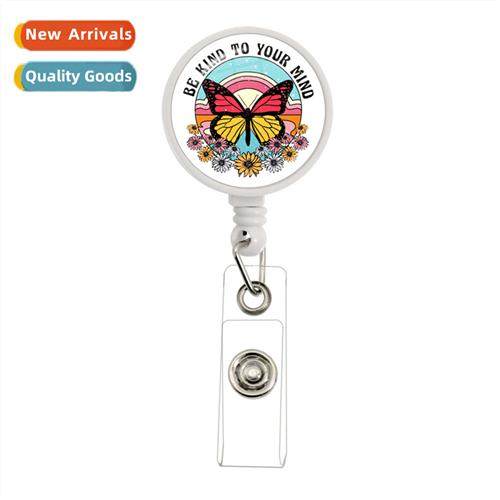 Mindfulness Retractable Badge Scroll Mental Health Holder Ps