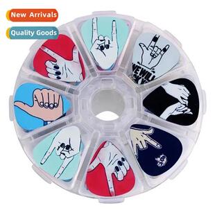 50 Pieces Colorful Pattern Guar Plectrum Set Musical Instrum