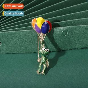 cute col Korea air ballo hot South ins brooch Japan frog and