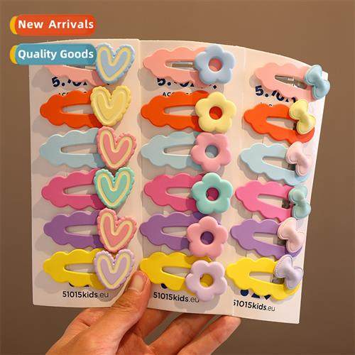 Hair clips children female side clip head flow sea broken pi