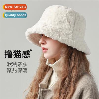 Big head circumference fisherman hat female winter new warm
