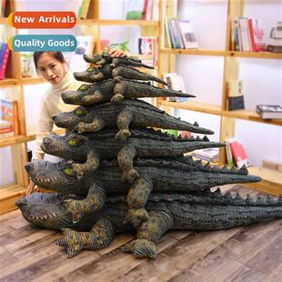 Simulati realistic big crocodile plush toy doll persalized f
