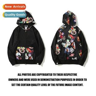 badge patc wind sticker LOGO head ape shark tide Japanese