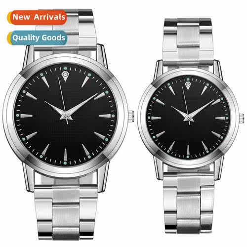 New steel belt couple watches simple temperament ladies quar