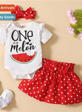 Girls spring  fall  2022 new n letters printed short-sleeved