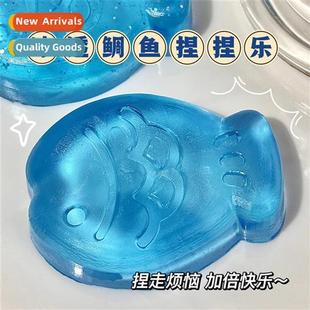 glter cat paw Washable music transparent pinch dec TPR