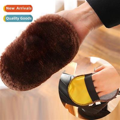 Plush Shoe Polisher Shoe Polisher Cloth Faux Wool Shoe Polis