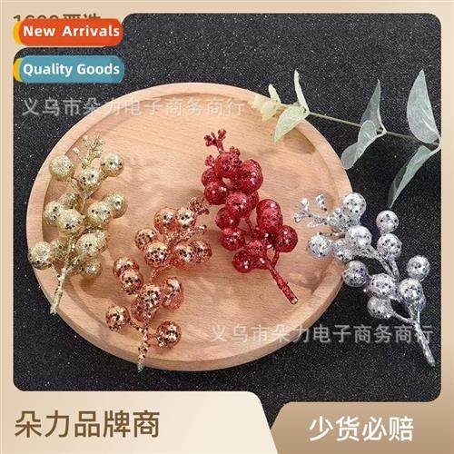 New Christmas holiday decoratis simulati gold dust berries a