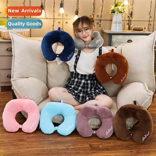 Creative solid color home nap pillow plush toy U-shaped pill