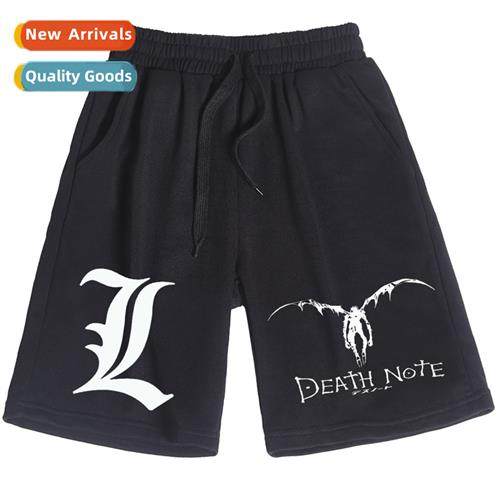 2022 summer new death note around men  women printed shorts