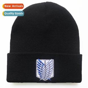 Attack Tan wool dom war cap anime Wings embroidered