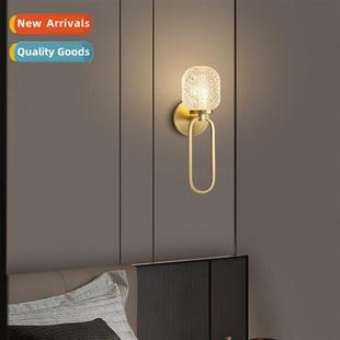 Bedside wall lamp 2023 new all copper light luxury er room b