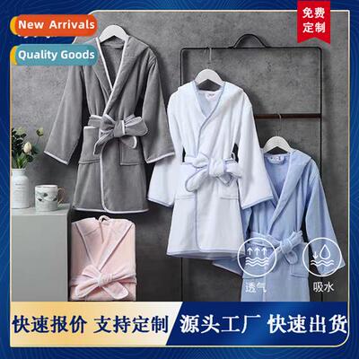 Hooded childrens bathrobe cott towel material boys  girls ba