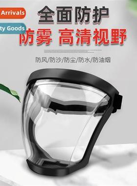Highly transparent protective mask transparent full-face hoo