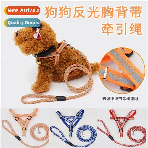 Reflective Chest Harness Dog Leash Set Walking Dog Walking D