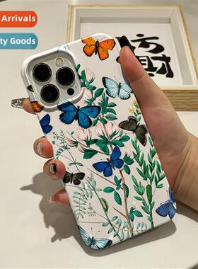 Butterfly Flower Filigree 适用Apple 15 Phone Case iPhone 14p