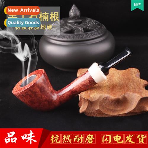 Hmade briar pipe Flame pattern removable 9MM filter cartridg