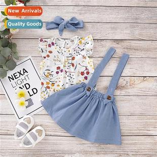 2019 new top fall floral winter sleeveless Girls fashi