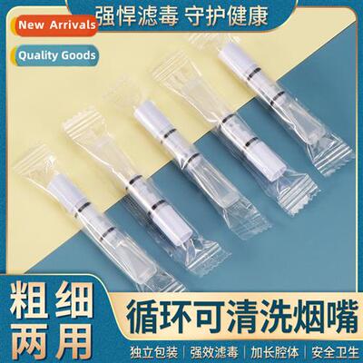 Plastic disposable filtering pipe can be removed to clean  c